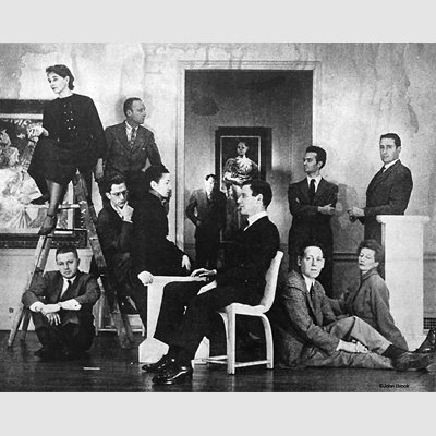 John Brook's portrait of Boston artists